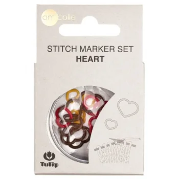 (Bild für) Tulip Maschenmarkierer Set - HEART - S/M/L - 15 Stück
