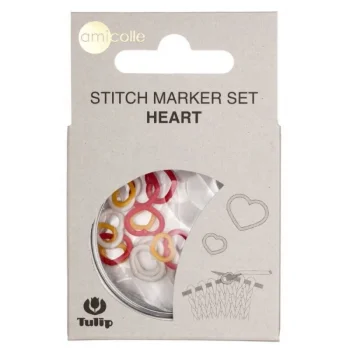 (Bild für) Tulip Maschenmarkierer Set - HEART - S/M/M - 15 Stück