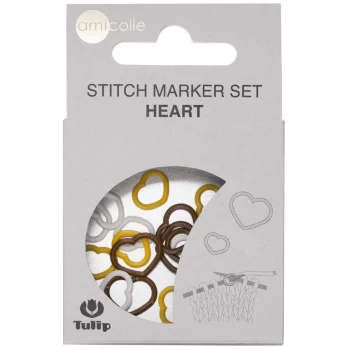 (Bild für) Tulip Maschenmarkierer Set - HEART - M/M/L - 15 Stück