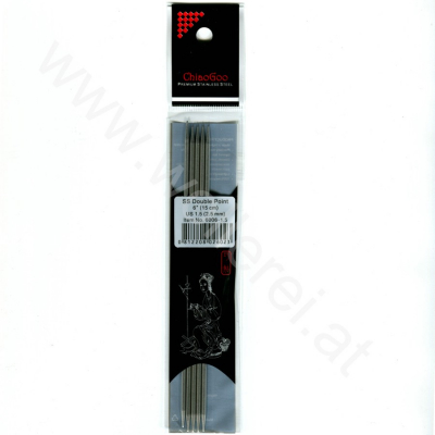 ChiaoGoo Nadelspiel Edelstahl 15 cm - 2,5 mm