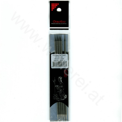 ChiaoGoo Nadelspiel Edelstahl 15 cm - 3,5 mm