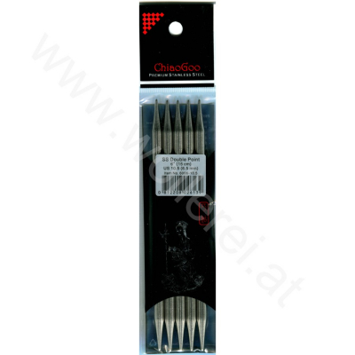 ChiaoGoo Nadelspiel Edelstahl 15 cm - 6,5 mm