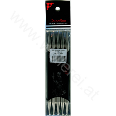 ChiaoGoo Nadelspiel Edelstahl 15 cm - 8 mm