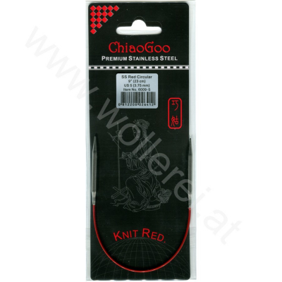 ChiaoGoo KNIT RED Fixe Rundstricknadel - 23 cm - 3,75 mm