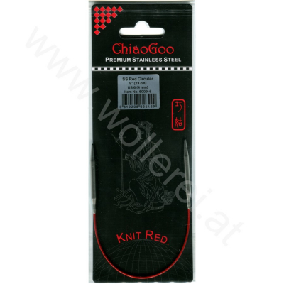 ChiaoGoo KNIT RED Fixe Rundstricknadel - 23 cm - 4 mm