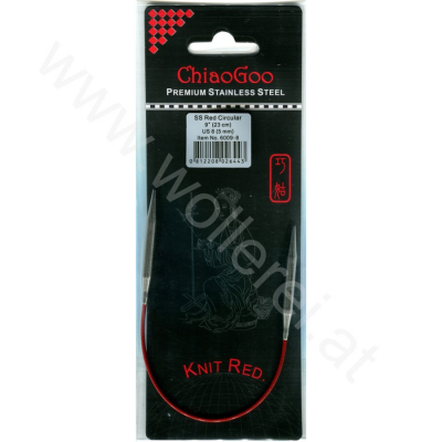 ChiaoGoo KNIT RED Fixe Rundstricknadel - 23 cm - 5 mm