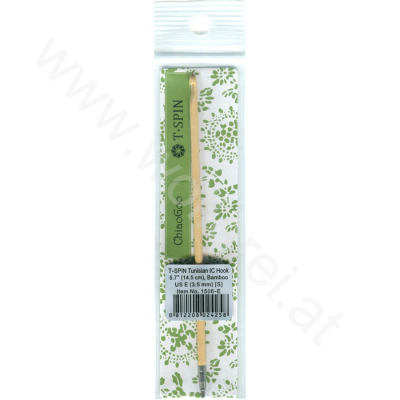 ChiaoGoo T-SPIN BAMBOO - Tunesische Häkelnadel auswechselbar - 3,5 mm