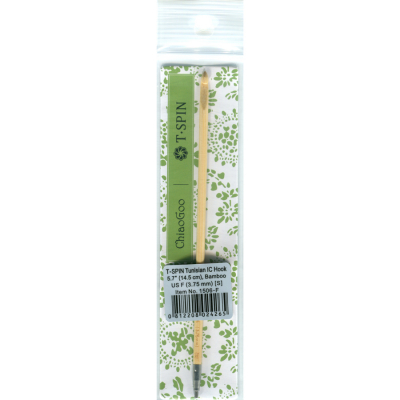 ChiaoGoo T-SPIN BAMBOO - Tunesische Häkelnadel auswechselbar - 3,75 mm