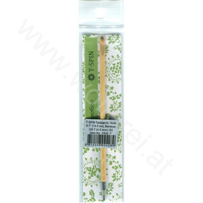 ChiaoGoo T-SPIN BAMBOO - Tunesische Häkelnadel auswechselbar - 4,5 mm