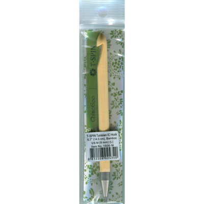 ChiaoGoo T-SPIN BAMBOO - Tunesische Häkelnadel auswechselbar - 9 mm
