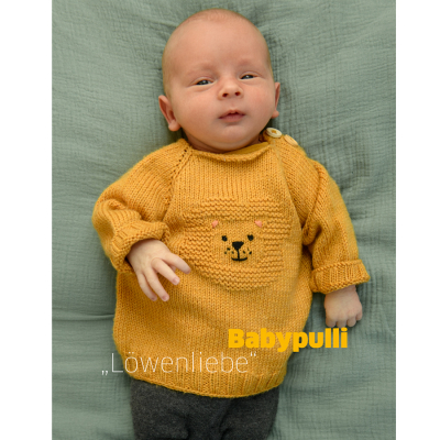 Babypullover Löwenliebe