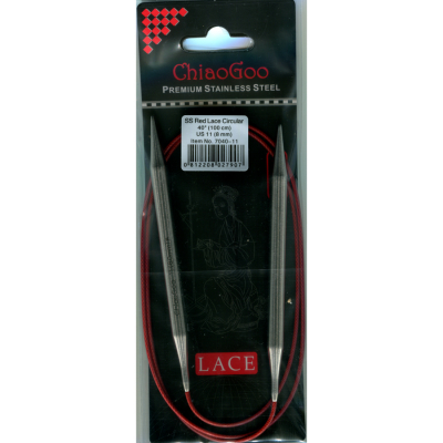 ChiaoGoo RED LACE Fixe Rundstricknadel - 100 cm - 8 mm