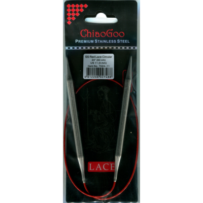 ChiaoGoo RED LACE Fixe Rundstricknadel - 60 cm - 8 mm