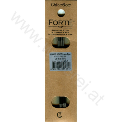 ChiaoGoo FORTÉ (SS/CF) Nadelspitzen 13 cm - SMALL - 5 mm