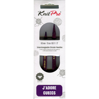 KnitPro JADORE CUBICS Nadelspitzen - 13 cm - 8 mm