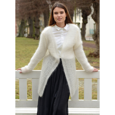 Verschlusslose Mohairjacke